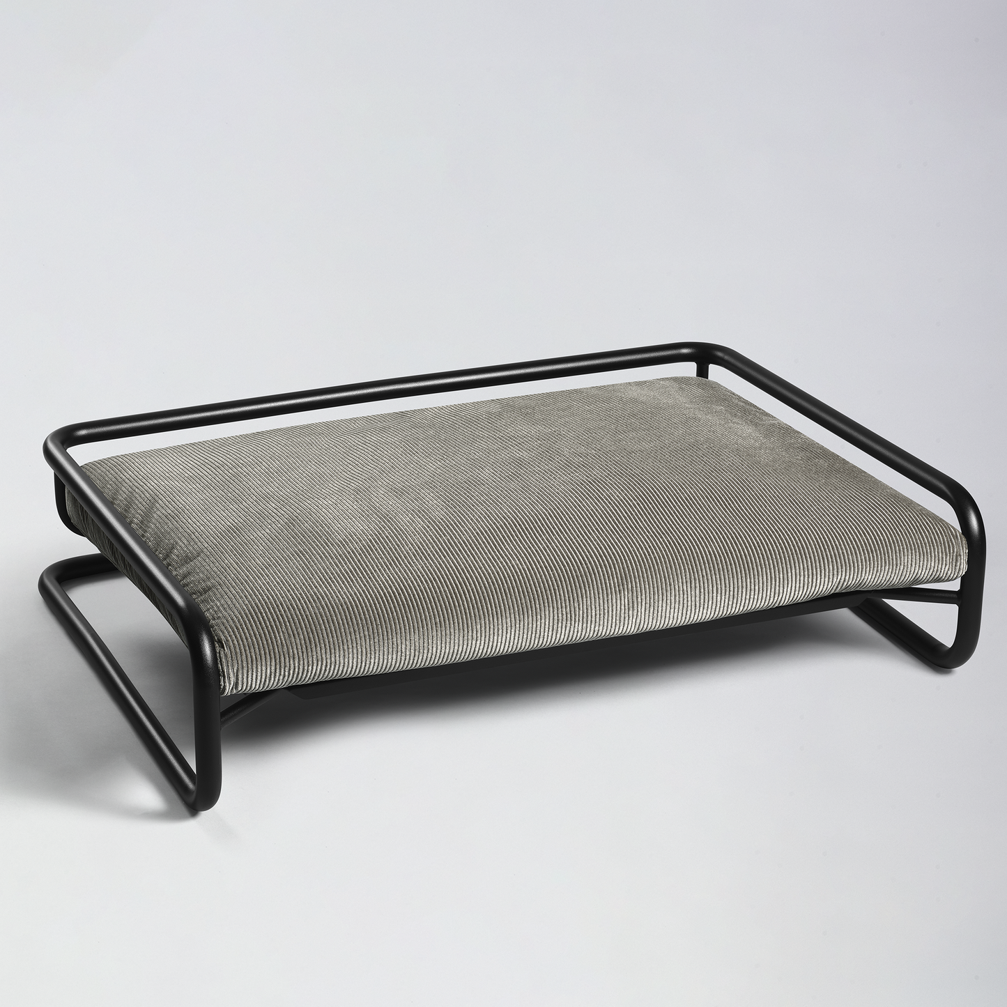 Design Hundebett Freischwinger Stil mit Cordstoff