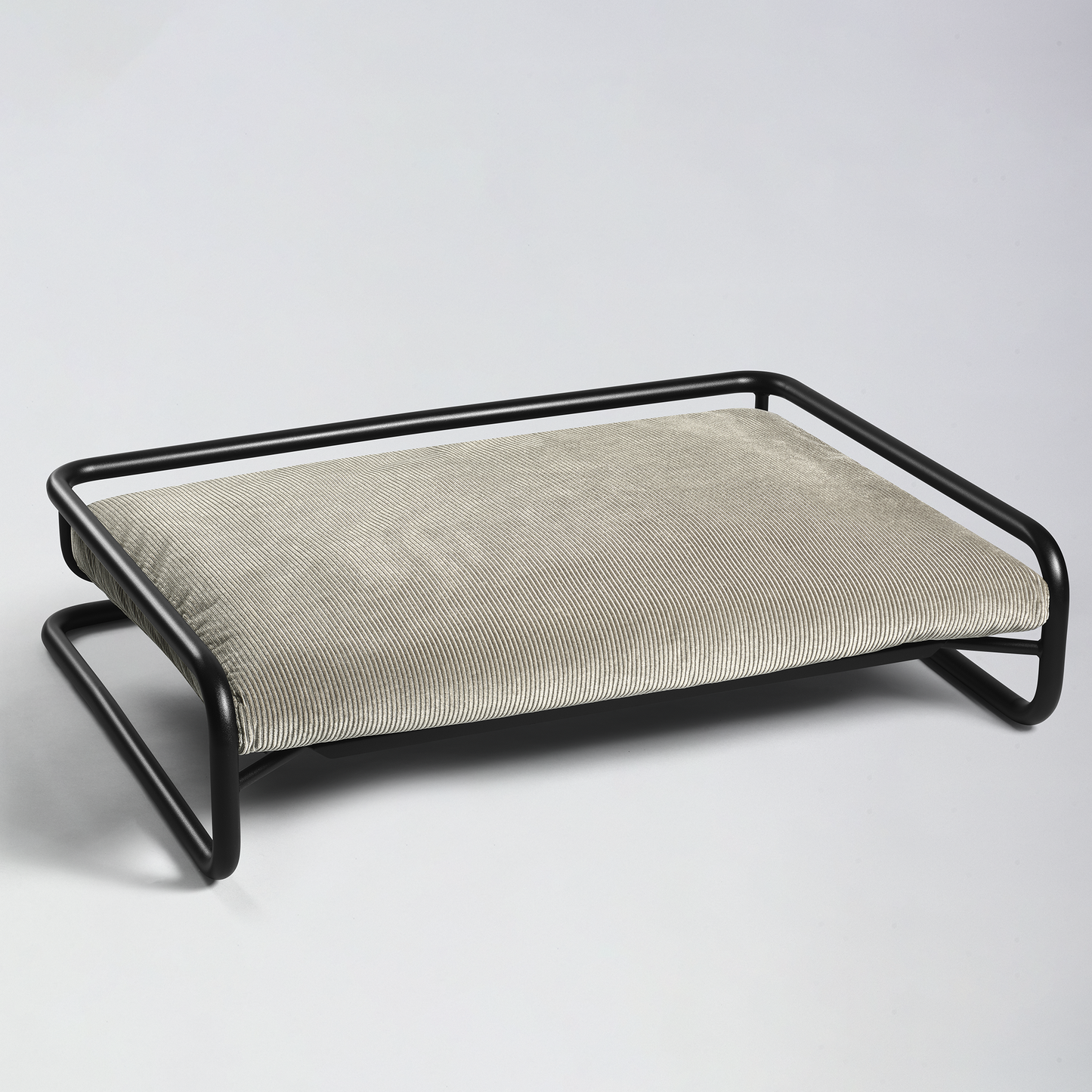 Design Hundebett Freischwinger Stil mit Cordstoff